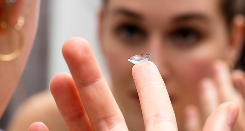 Learn about how to handle contact lenses